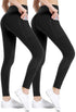 High Waisted Tummy Control Leggings-Yoga-Pants with Pockets Leggings for Women Workout Squat Proof Tights